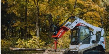 Eradicating stumps 50% faster with Stumpex 2-speed, Fecon says