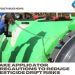 Take applicator precautions to reduce pesticide drift risks