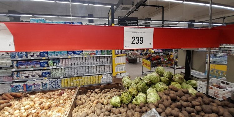 Dynamics of prices for vegetables and fruits in Kazakhstan