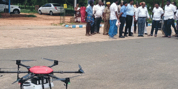Improving the welfare of farmers: Karur Cooperative Department purchased 3 drones for agricultural work