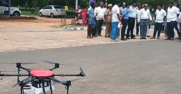 Improving the welfare of farmers: Karur Cooperative Department purchased 3 drones for agricultural work
