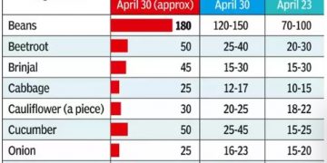 Rising Summer Heat Leads to Surge in Vegetable Prices Across India, Chennai Feels the Pinch